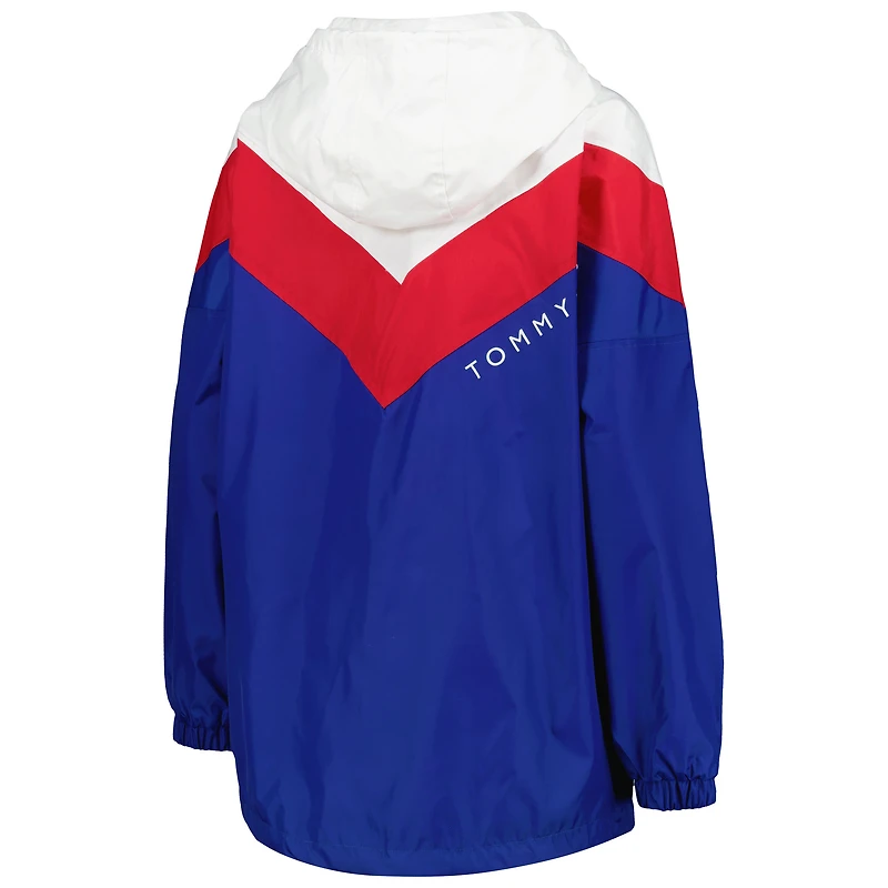 Veste coupe-vent à capuche Tommy Hilfiger Buffalo Bills Staci pour femme, blanc/rouge