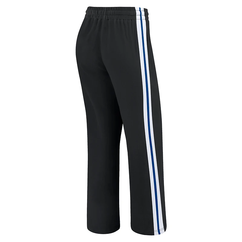 Women's WEAR by Erin Andrews Black Buffalo Bills Color-Block Straight Leg Pants