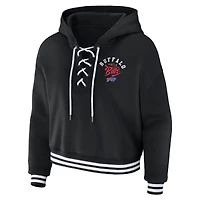 Sweat à capuche lacets noir Buffalo Bills pour femme WEAR by Erin Andrews