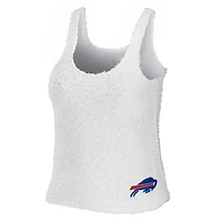 WEAR by Erin Andrews Ensemble de nuit avec débardeur et pantalon confortables à encolure dégagée Buffalo Bills crème pour femmes