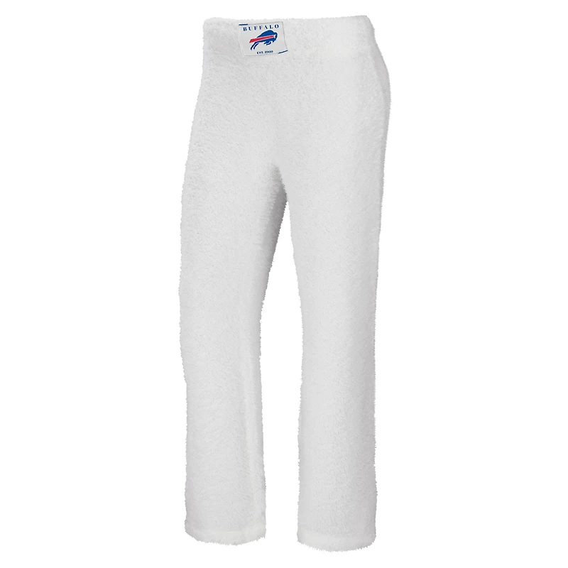 WEAR by Erin Andrews Ensemble de nuit avec débardeur et pantalon confortables à encolure dégagée Buffalo Bills crème pour femmes