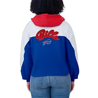 Women's WEAR by Erin Andrews Royal/White Buffalo Bills Color Block Full-Zip Hoodie