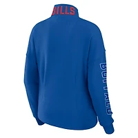 Women's WEAR by Erin Andrews Royal Buffalo Bills Half-Zip Jacket