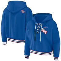 Sweat à capuche lacets Royal Buffalo Bills pour femme WEAR by Erin Andrews