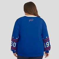 Women's WEAR by Erin Andrews Royal Buffalo Bills Plus Sport Long-Sleeve T-Shirt