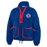 Veste polaire à demi-zip WEAR by Erin Andrews Royal Buffalo Bills pour femme