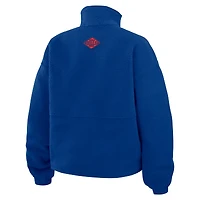 Veste polaire à demi-zip WEAR by Erin Andrews Royal Buffalo Bills pour femme