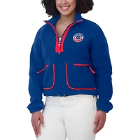 Veste polaire à demi-zip WEAR by Erin Andrews Royal Buffalo Bills pour femme