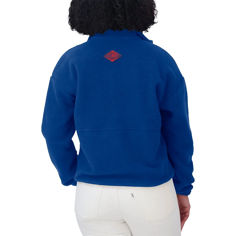 Veste polaire à demi-zip WEAR by Erin Andrews Royal Buffalo Bills pour femme