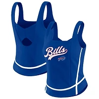 Débardeur à col carré Royal Buffalo Bills pour femme WEAR by Erin Andrews