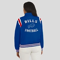 Women's WEAR by Erin Andrews Royal Buffalo Bills Varsity Lightweight Full-Snap Jacket