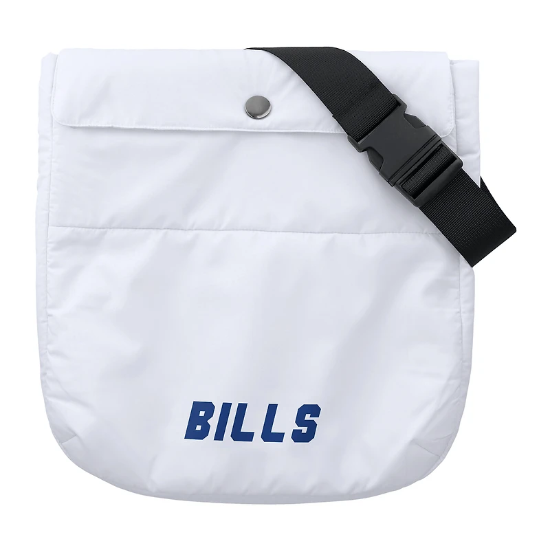 Women's WEAR by Erin Andrews  White Buffalo Bills Packaway Full-Zip Puffer Jacket