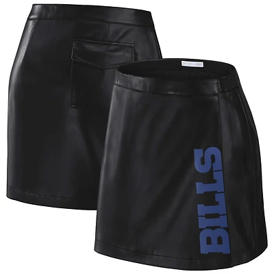 Women's WEAR by Erin Andrews x Gracie Hunt Black Buffalo Bills Wrap Skirt