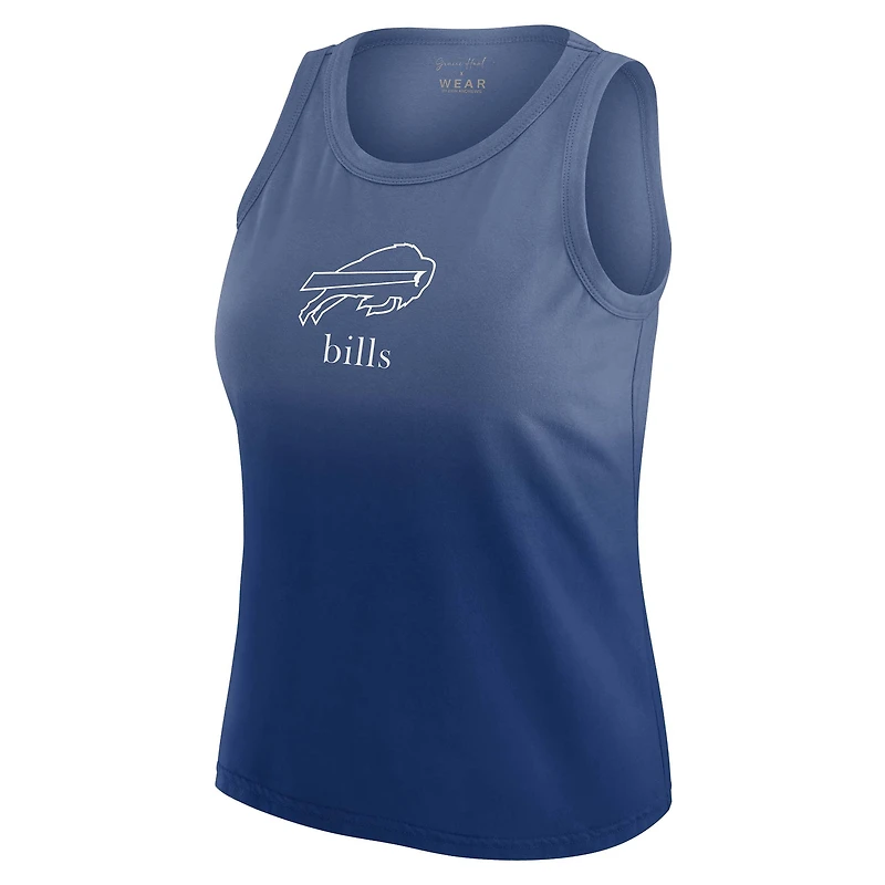 Women's WEAR by Erin Andrews x Gracie Hunt Royal Buffalo Bills Ombre Tank Top