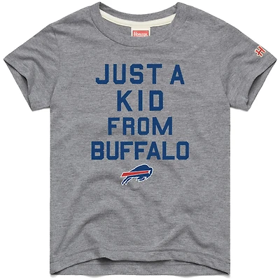 Youth Homage  Gray Buffalo Bills Just a Kid Tri-Blend T-Shirt
