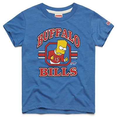 Youth Homage x The Simpsons Royal Buffalo Bills Tri-Blend T-Shirt