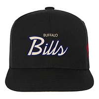 Casquette snapback Mitchell & Ness noire Buffalo Bills crème pour jeunes