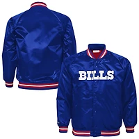 Youth Mitchell & Ness  Royal Buffalo Bills Lightweight Full-Snap Satin Jacket
