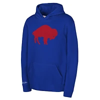 Sweat à capuche rétro Mitchell & Ness Royal Buffalo Bills pour enfants