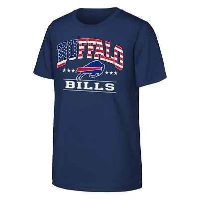 Youth  Navy Buffalo Bills Americana Arch T-Shirt