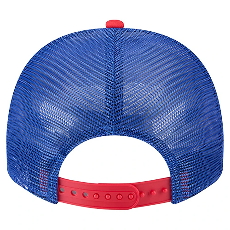 Casquette de camionneur ajustable New Era 9FIFTY A-Frame crème/bleu royal Buffalo Bills pour jeunes