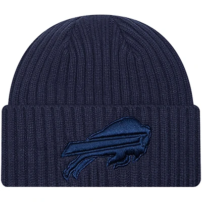 Bonnet en tricot à revers bleu marine Buffalo Bills Color Pack New Era pour jeune