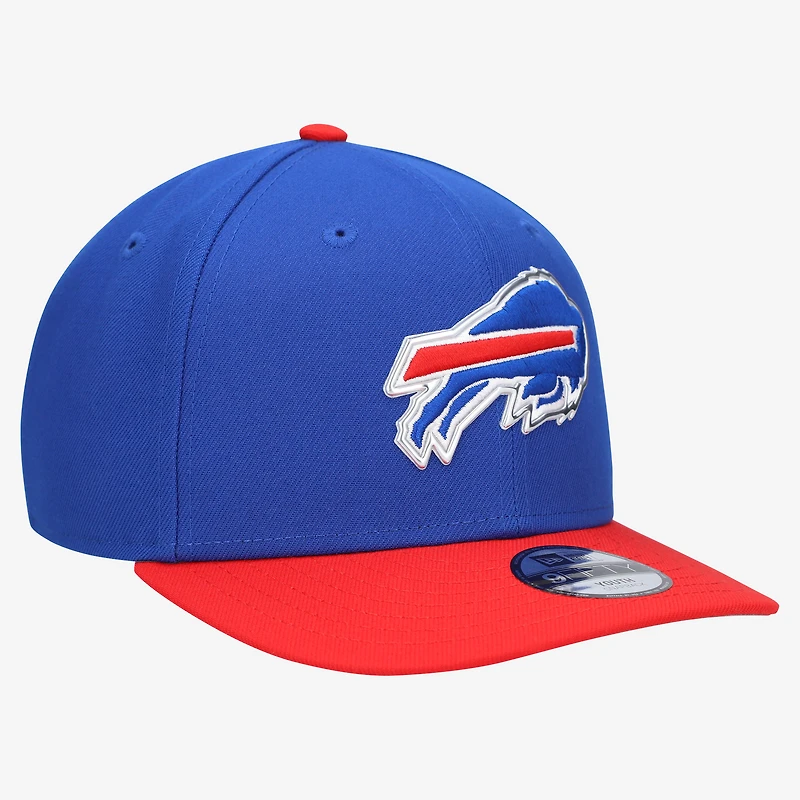 Youth New Era  Royal/Red Buffalo Bills 2026 NFL Draft Pre-Curved 9FIFTY Snapback Hat