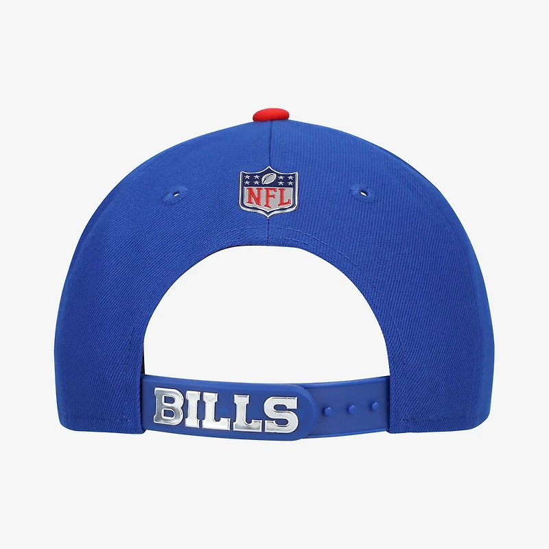 Youth New Era  Royal/Red Buffalo Bills 2026 NFL Draft Pre-Curved 9FIFTY Snapback Hat