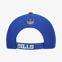 Youth New Era  Royal/Red Buffalo Bills 2026 NFL Draft Pre-Curved 9FIFTY Snapback Hat