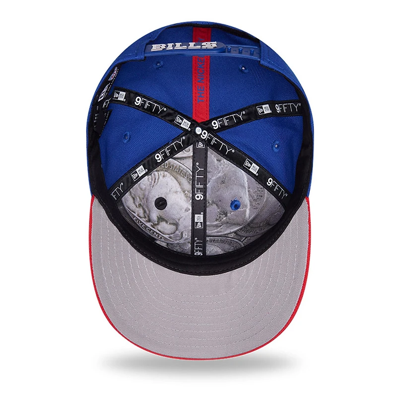 Youth New Era  Royal/Red Buffalo Bills 2026 NFL Draft Pre-Curved 9FIFTY Snapback Hat