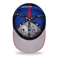 Youth New Era  Royal/Red Buffalo Bills 2026 NFL Draft Pre-Curved 9FIFTY Snapback Hat
