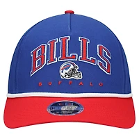 Youth New Era  Royal/Red Buffalo Bills  Arch COOLERA 9FORTY A-Frame Adjustable Hat