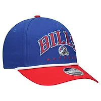 Youth New Era  Royal/Red Buffalo Bills  Arch COOLERA 9FORTY A-Frame Adjustable Hat