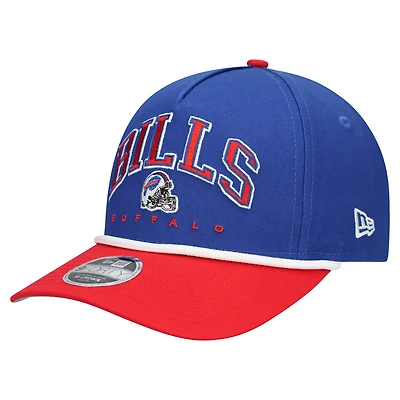 Youth New Era  Royal/Red Buffalo Bills  Arch COOLERA 9FORTY A-Frame Adjustable Hat