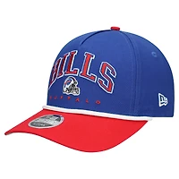 Youth New Era  Royal/Red Buffalo Bills  Arch COOLERA 9FORTY A-Frame Adjustable Hat