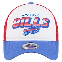 Youth New Era  White/Royal Buffalo Bills Streak 9FORTY A-Frame Adjustable Hat