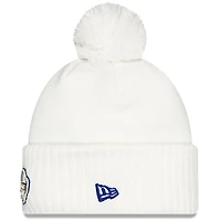 Youth New Era  White Buffalo Bills 2025 Rivalries Collection Sideline Cuffed Knit Hat with Pom
