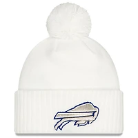 Bonnet en tricot à revers et pompon pour jeune New Era, collection Rivalries 2025 des Buffalo Bills