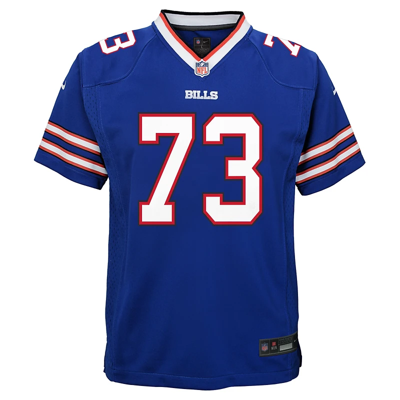 Maillot de match Nike Dion Dawkins Royal Buffalo Bills pour jeune