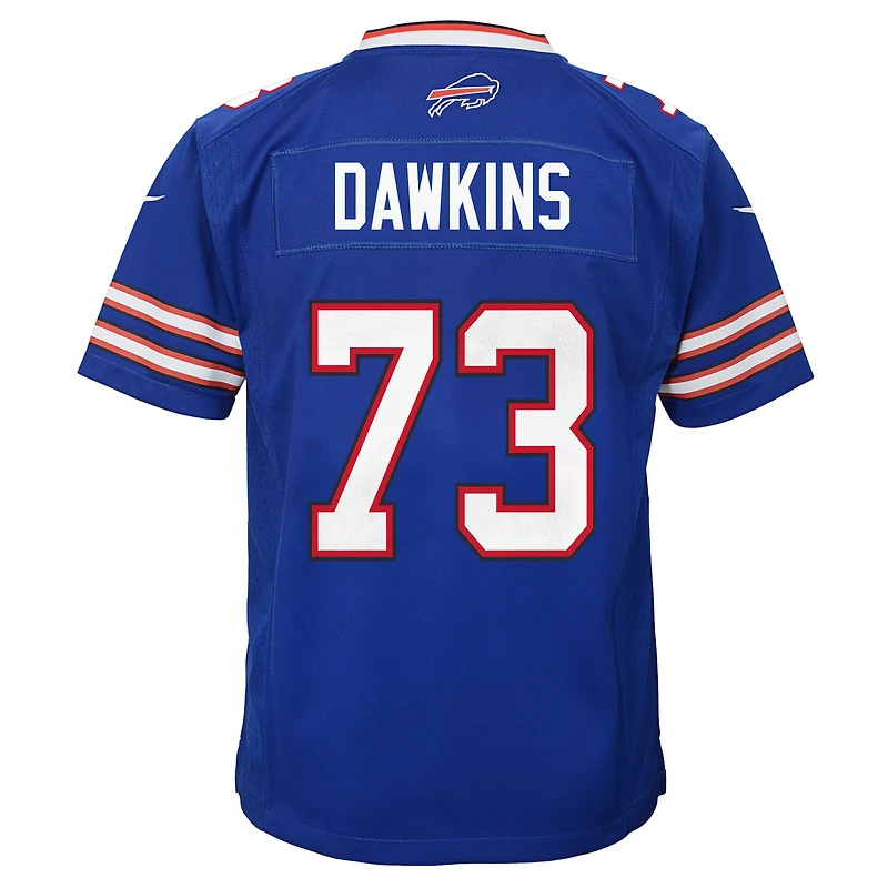 Youth Nike Dion Dawkins Royal Buffalo Bills Team Game Jersey