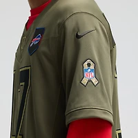 Maillot Nike pour jeune Josh Allen Olive Buffalo Bills 2025 Salute to Service Game