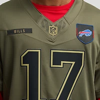 Youth Nike Josh Allen Olive Buffalo Bills 2025 Salute to Service Game Jersey