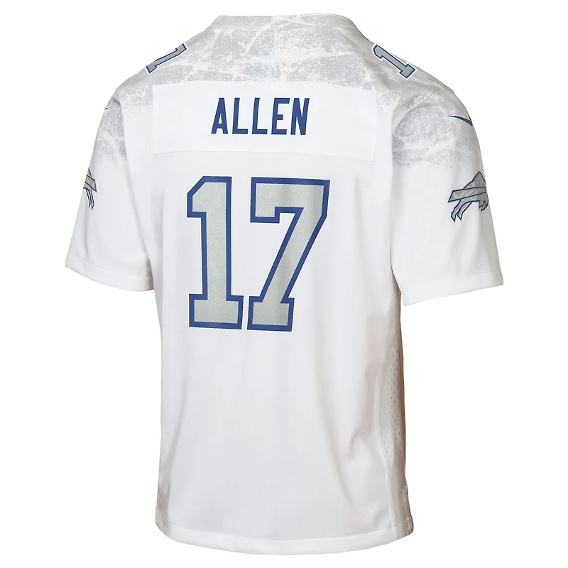 Maillot Nike Josh Allen blanc Buffalo Bills 2025 Rivalries Collection Game pour jeune