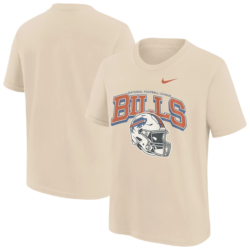 T-shirt Nike Easy Lane pour jeunes, couleur naturelle, Buffalo Bills