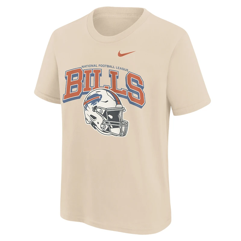 T-shirt Nike Easy Lane pour jeunes, couleur naturelle, Buffalo Bills