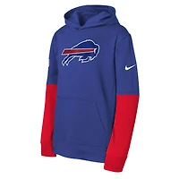 Youth Nike Royal Buffalo Bills Club Pullover Hoodie