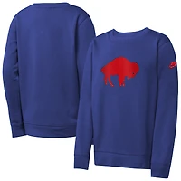 Youth Nike Royal Buffalo Bills Rewind Club Pullover Sweatshirt