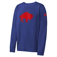 Sweat-shirt ras du cou Nike Royal Buffalo Bills Rewind Essential pour jeune