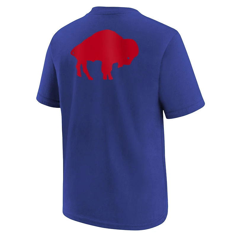 T-shirt Nike Royal Buffalo Bills Rewind Essential pour jeune
