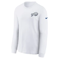 Youth Nike White Buffalo Bills 2025 Rivalries Collection Long Sleeve T-Shirt